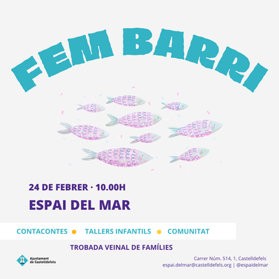 Cartell FEM BARRI FAMILIES.