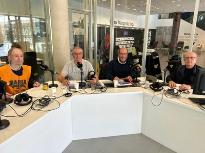 Els membres del programa "La veu de la Marea Pensionista" / RÀDIO CASTELLDEFELS.