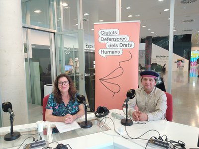 Jorge Weke també va passar pels micros de Ràdio Castelldefels (amb Ana López) / RAMON JOSA