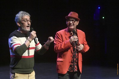 José Corbacho i David Fernández, a l'actuació del passat 9 de febrer / RAMON JOSA.
