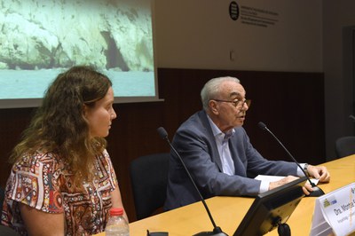 Intervenció del president de l'Aula d'Extensió Universitària Sènior UPC, Josep Maria Alentorn / RAMON JOSA