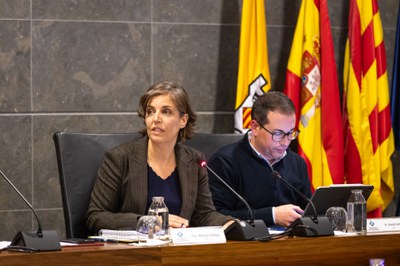 Parlament de la regidora de Participació Ciutadana, Marian Ortega / ORIOL PAGÈS