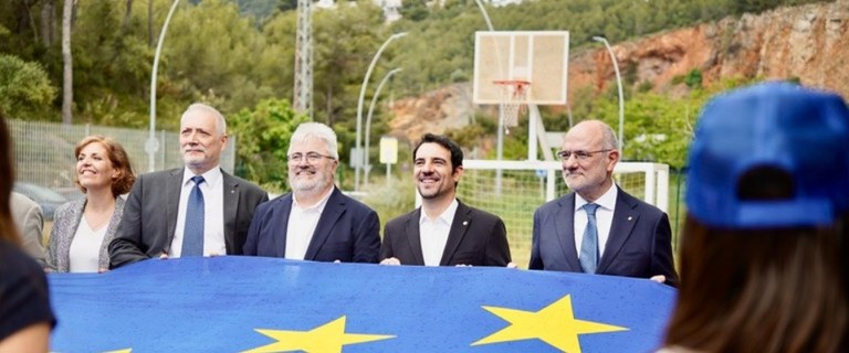 Visita del conseller Duch a l'Institut Valèria Haliné