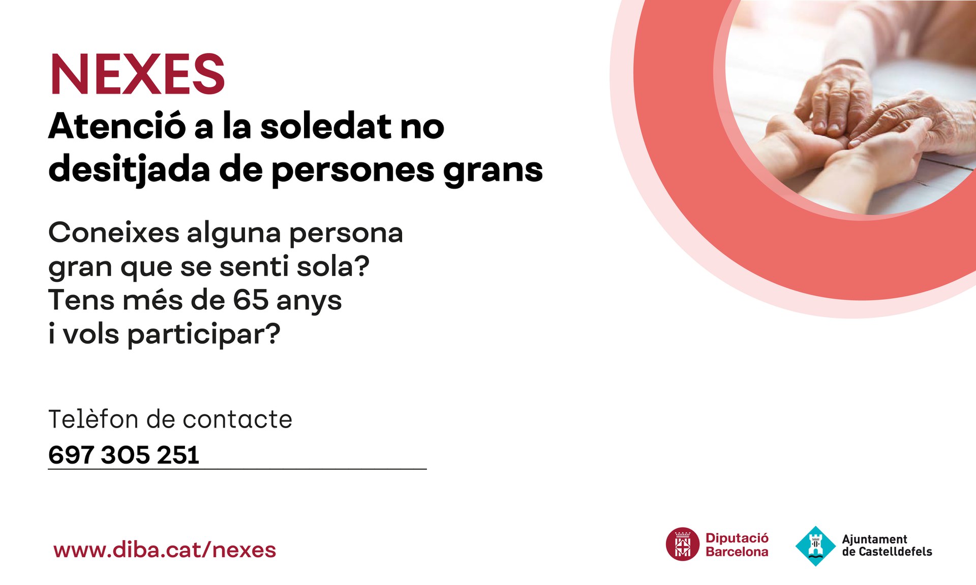 Programa Nexes - Atenció a la soledat no desitjada de les persones grans Programa Nexes - Atenció a la soledat no desitjada de les persones grans