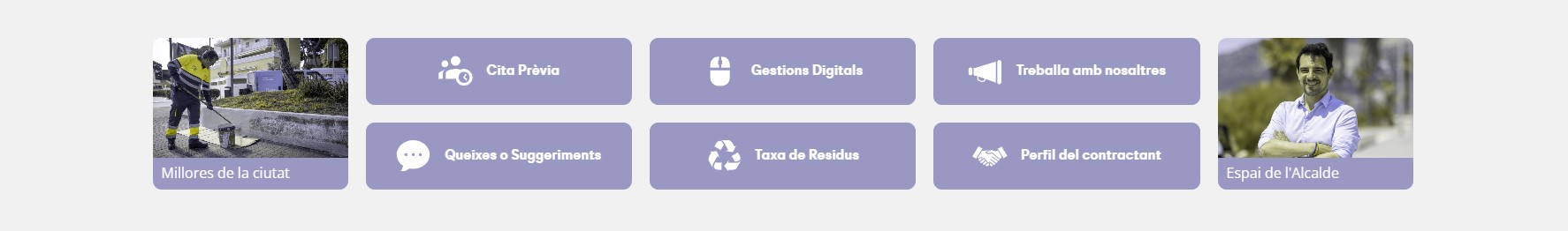 Colorblindly aplicat a la pàgina d'inici de l'Ajuntament Imatge que mostra Colorblindly aplicat a la pàgina d'inici de l'Ajuntament