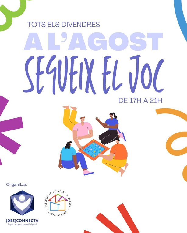 A l'agost segueix el joc AVV Vista Alegre A l'agost segueix el joc AVV Vista Alegre