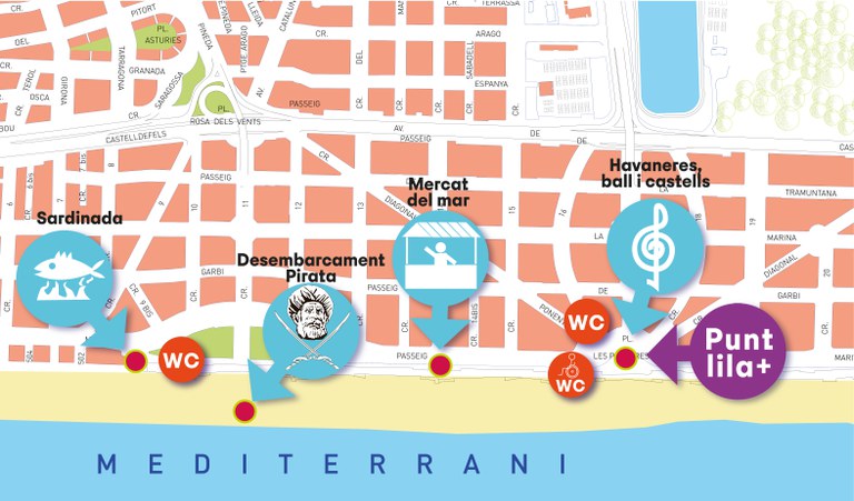 Mapa Orientatiu de les Festes del Mar 2026