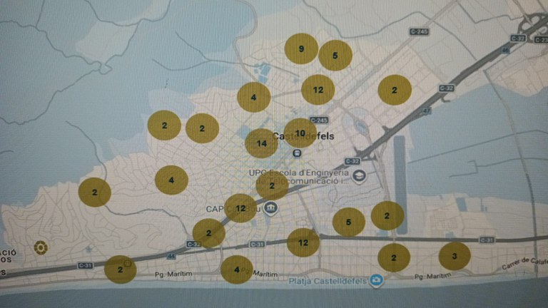 Ubicació de les incidències vent 12.2.26