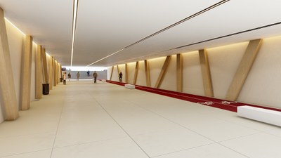 Imagen virtual (posible aspecto del paso de peatones subterráneo).