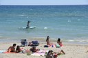 La calidad del agua de la playa de Castelldefels, excelente en el mes de julio