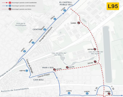 Afectación Maratón Mediterráneo buses - plano 2