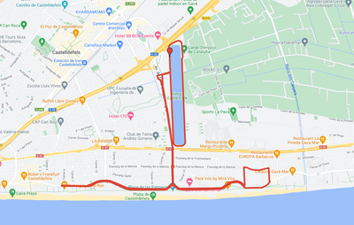 Circuito de 21km (segunda vuelta de la Maratón por parejas)
