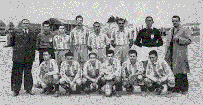 Plantilla del primer equipo, año 1949 / UE CASTELLDEFELS