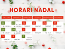 Horario de Navidad